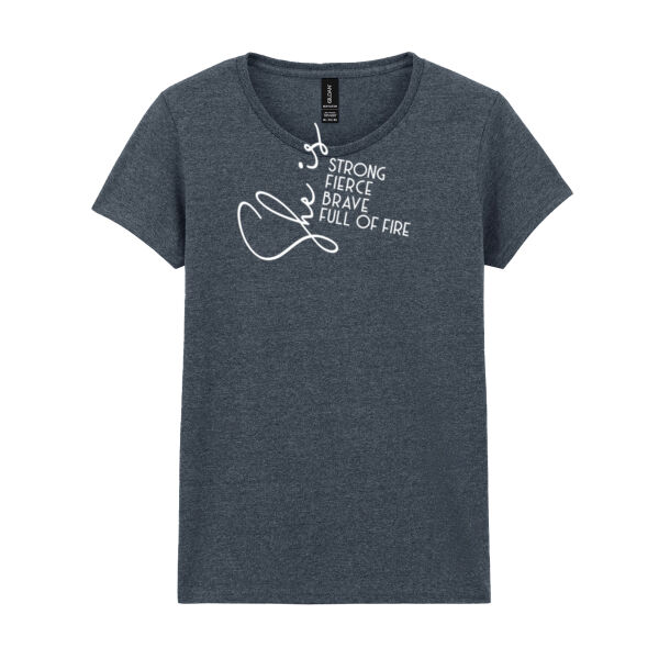 She Is Strong Ladies T Shirt Thumbnail