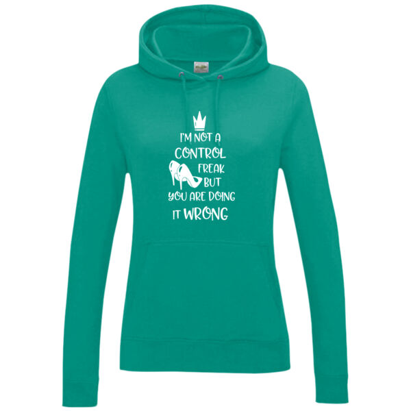 Control Freak Ladies Hoodie Thumbnail