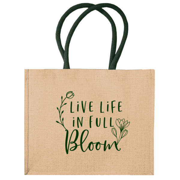 Full Bloom Jute Bag Thumbnail