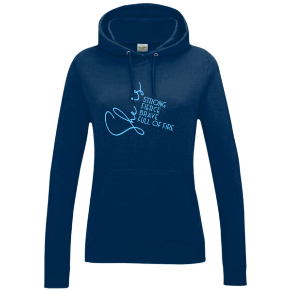 She Is Strong Ladies Hoodie Thumbnail