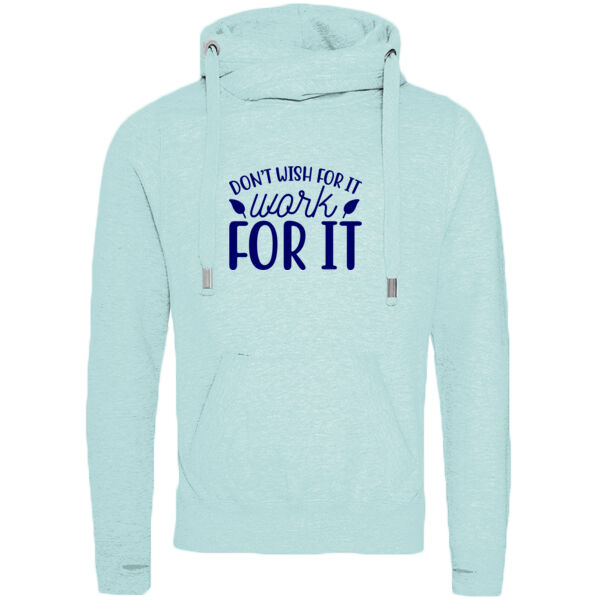 Don't Wish For It Cross Neck Hoodie Thumbnail